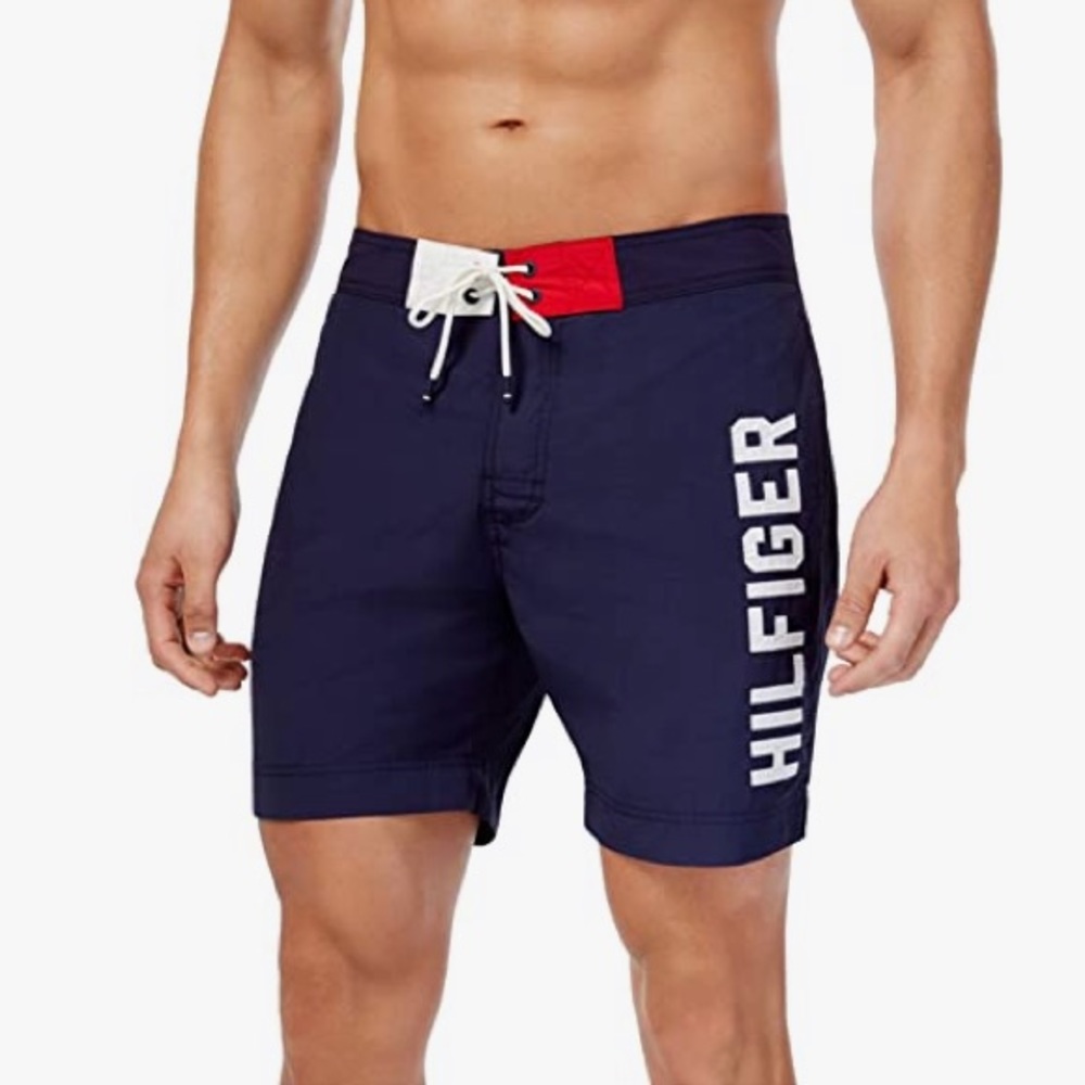 Men's Colorblocked Seaboard 7" Board Shorts,Size M